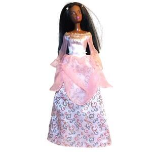 Princess Palace Barbie Dress on African American Barbie